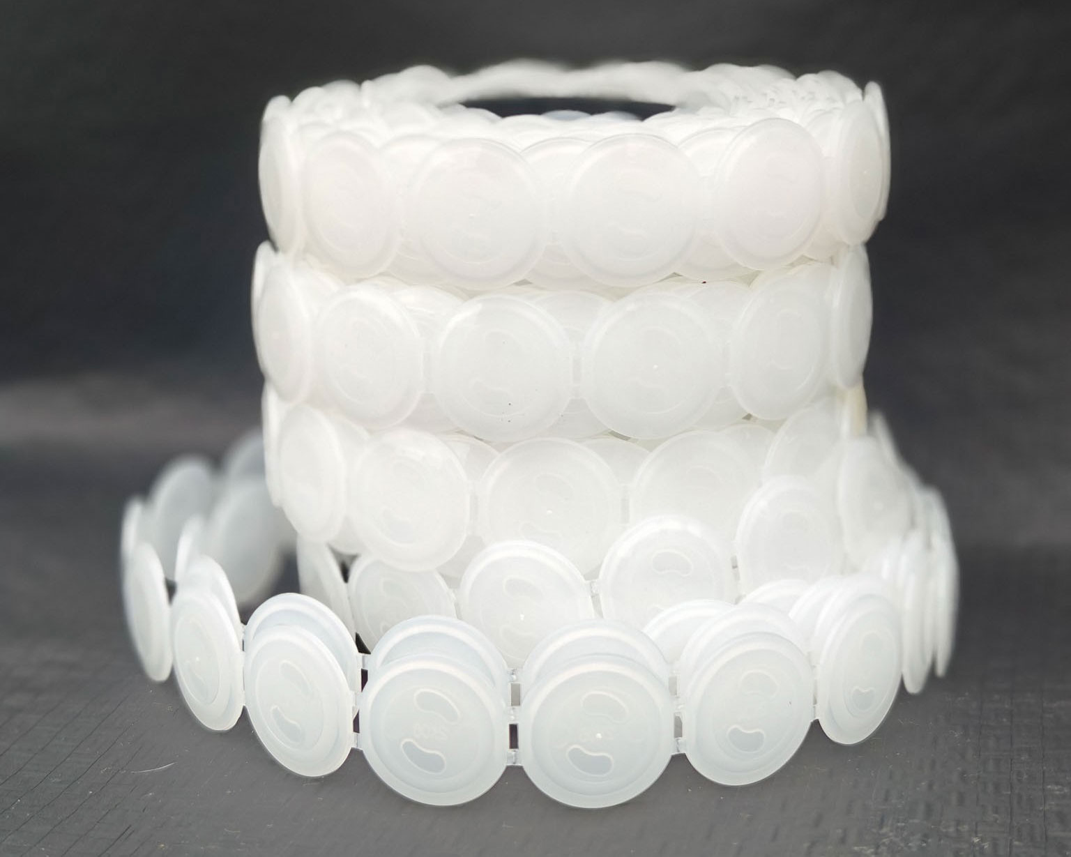 Plastic Caps white